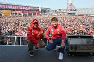 Lewis Hamilton and Charles Leclerc - Source: Getty